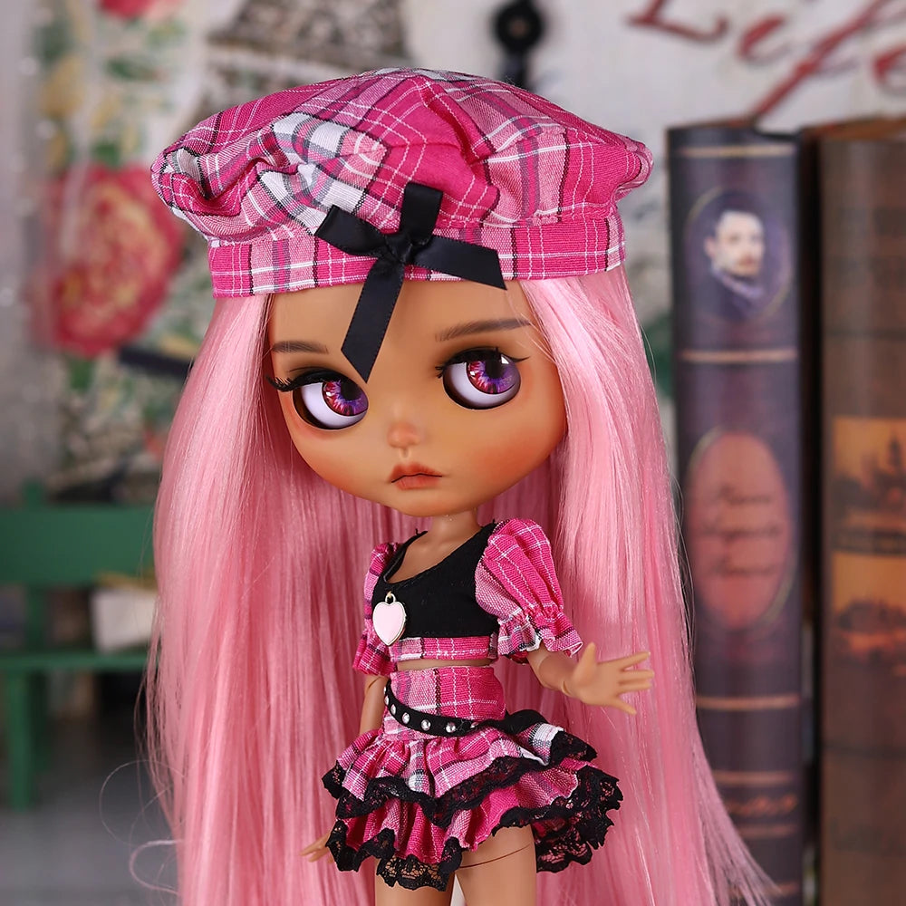 ICY DBS Blyth 1/6 Doll Set tan Skin Long Eyelashes Sleepy Eyes BJD Doll Set SD
