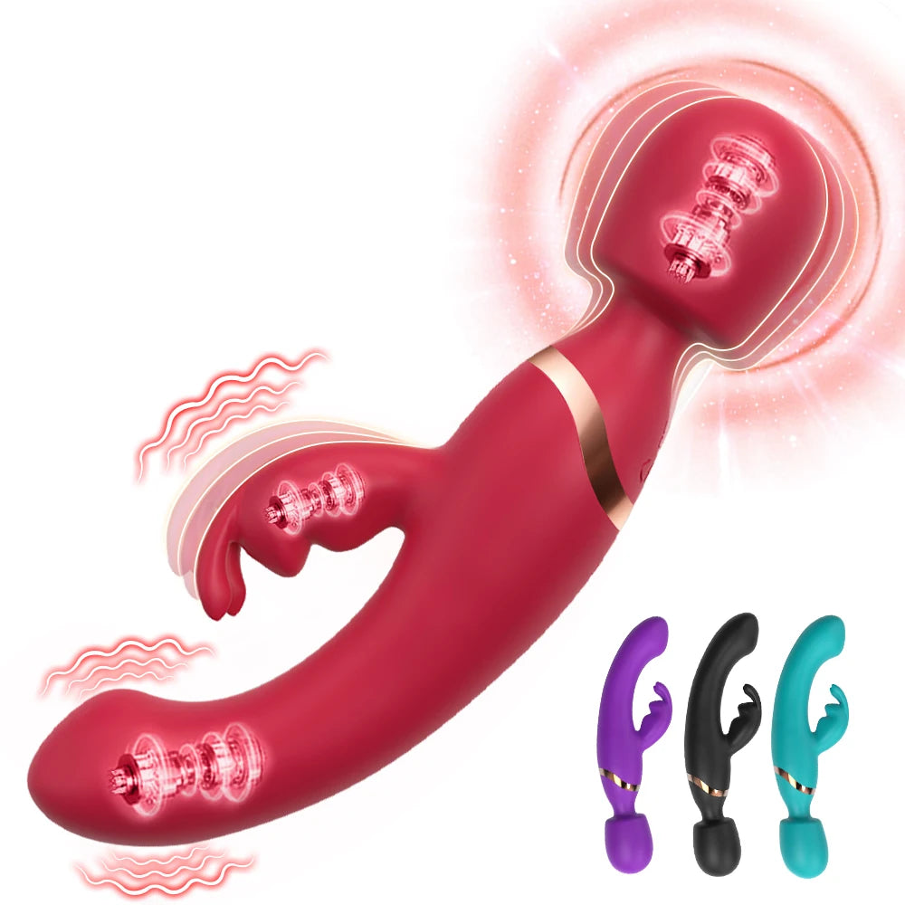Powerful  Rabbit Vibrator for Women Clitoris Stimulate Massage Plug G Spot Vagina Female Masturbator Sex Toys for Adult 18