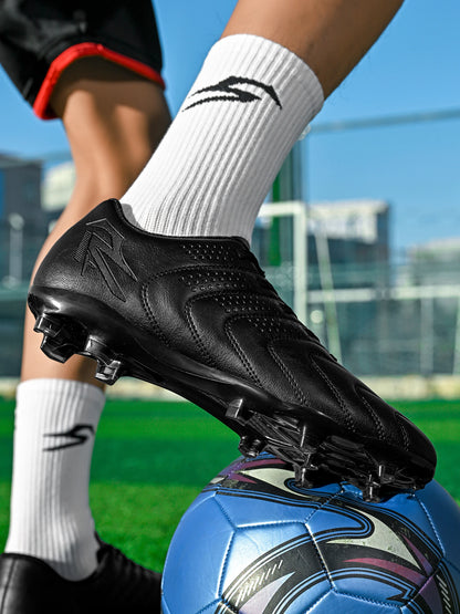 Adult FG AG Football Boots Lightweight PU Synthetic Upper Anti‑Slip Studded Cleats For Outdoor Natural & Artificial Grass Field