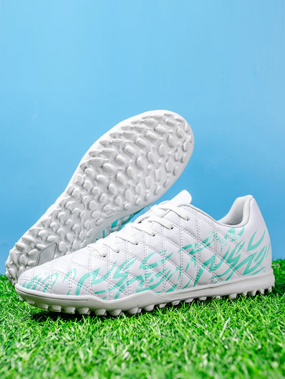 Professional Men TF Football Cleats Shock Absorbing PU Upper Durable Rubber Turf Sole For Adult Grass Field Soccer Games