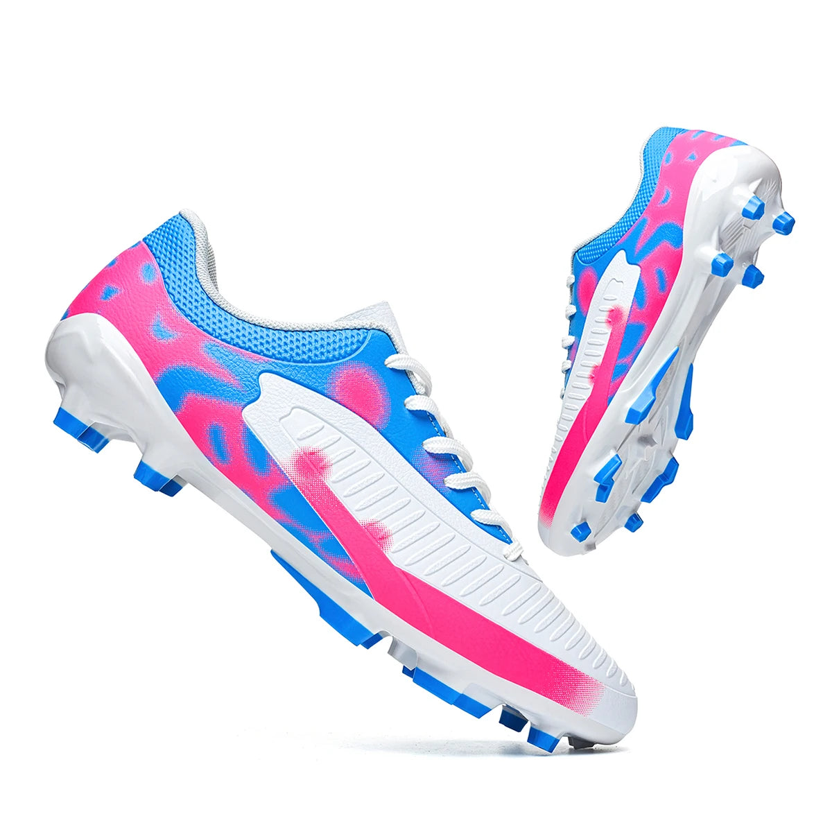 Ultra Light AG FG Football Shoes Sweat-proof PU Fabric Wear-resistant TPU Sole Snug Fit Unisex Natural Grass Practice Sneakers