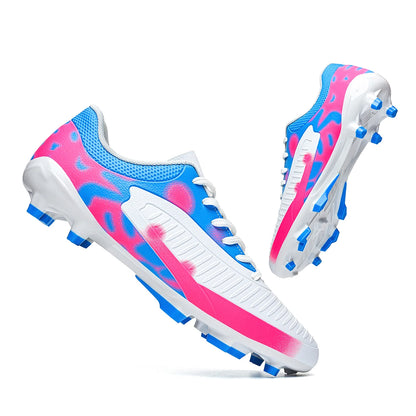 Ultra Light AG FG Football Shoes Sweat-proof PU Fabric Wear-resistant TPU Sole Snug Fit Unisex Natural Grass Practice Sneakers