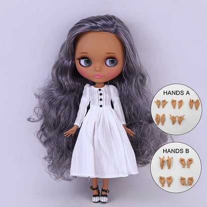 ICY DBS Blyth Doll BJD Joint Body dark Skin Set 1/6  30cm Girl  Gift Anime SD