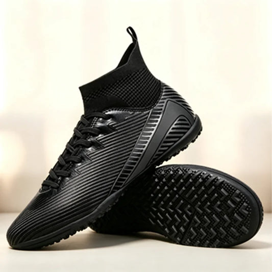 Cost-effective TF Football Boots For Men Women PU Blend Upper Dense Rubber Stud Anti-slip Durable Budget Turf Football Footwear