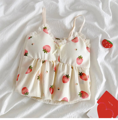 Women's Floral V-Neck Halter Nightgown