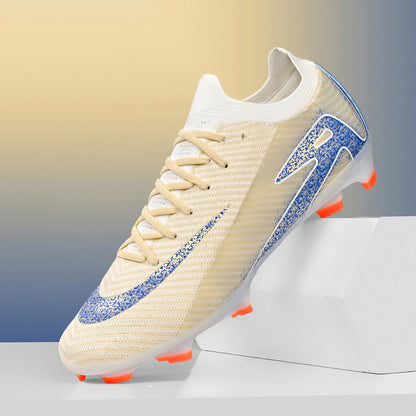 Shock Cushion AG FG Football Boots Thick Soft PU Textile TPU Outsole Reduce Foot Fatigue For Long-time Natural Grass Training
