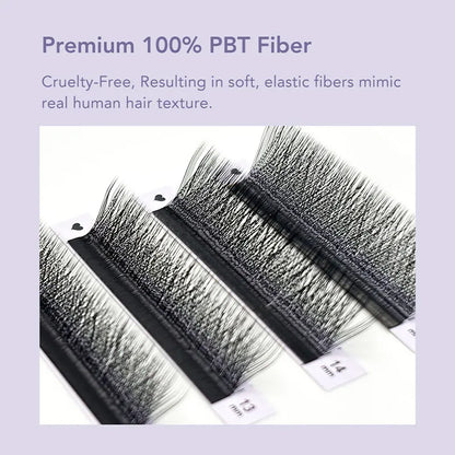 DIYDAY L / LU(M) / N 3D 4D 5D W Shape Eyelash Extension W Style Faux Mink Eyelashes Premade Volume Fan Lashes Supplies