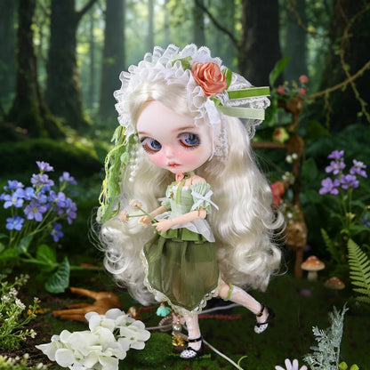 ICY DBS Blyth 1/6 Doll Hand Painted Set Forest Fairytale Frosted Face Doll SD BJD