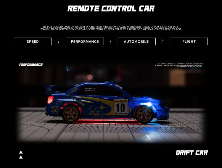 1:43 Mini RC Drift Car 2.4G High Speed Remote Control Racing Car Model Desktop Toy For Boys