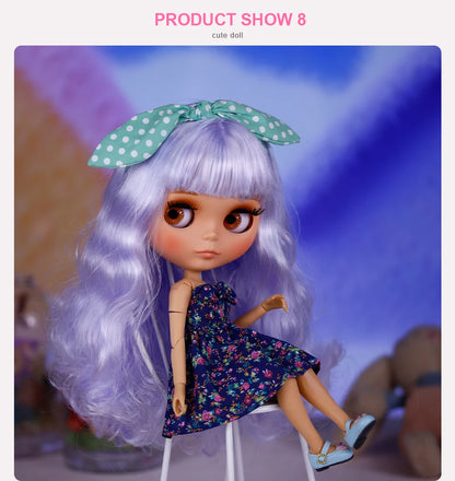 ICY DBS Blyth Doll BJD Joint Body tan Skin Matte Face New face Set Doll 1/6 30cm Gift Anime SD