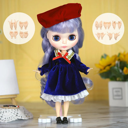 ICY DBS Blyth doll 1/6 Anime Doll joint body white Skin glossy face Special Combo with clothes, shoes and hands 30cm BJD TOY