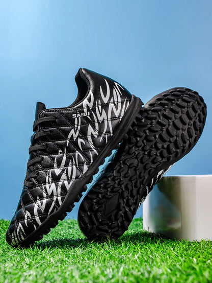 Professional Men TF Football Cleats Shock Absorbing PU Upper Durable Rubber Turf Sole For Adult Grass Field Soccer Games