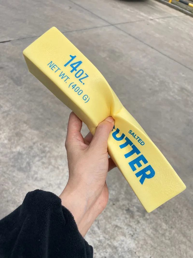 Taba Squishy Giant Butter Cheese Fidget Toy Slow Rising Big Butters Sticks Moist Squeeze Toy Relieve Anxiety Adult Autism Gifts