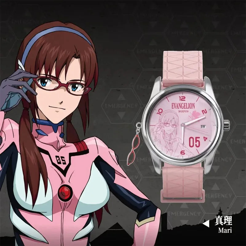 Original BANDAI NEON GENESIS EVANGELION Time Completion Plan Series Watch Blind Box Anime Character Model Toys Gifts