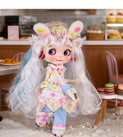 ICY DBS Blyth Doll 1/6  joint Body Elf Set Includes Hat Toy  and Gift