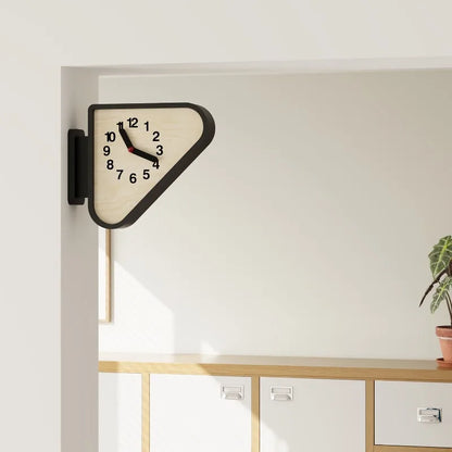 Luxury Triangle Wall Clock Corner Double Sided Wall Clock Creative Art Living Room Clocks Kitchen Bedroom Watch Home Decor