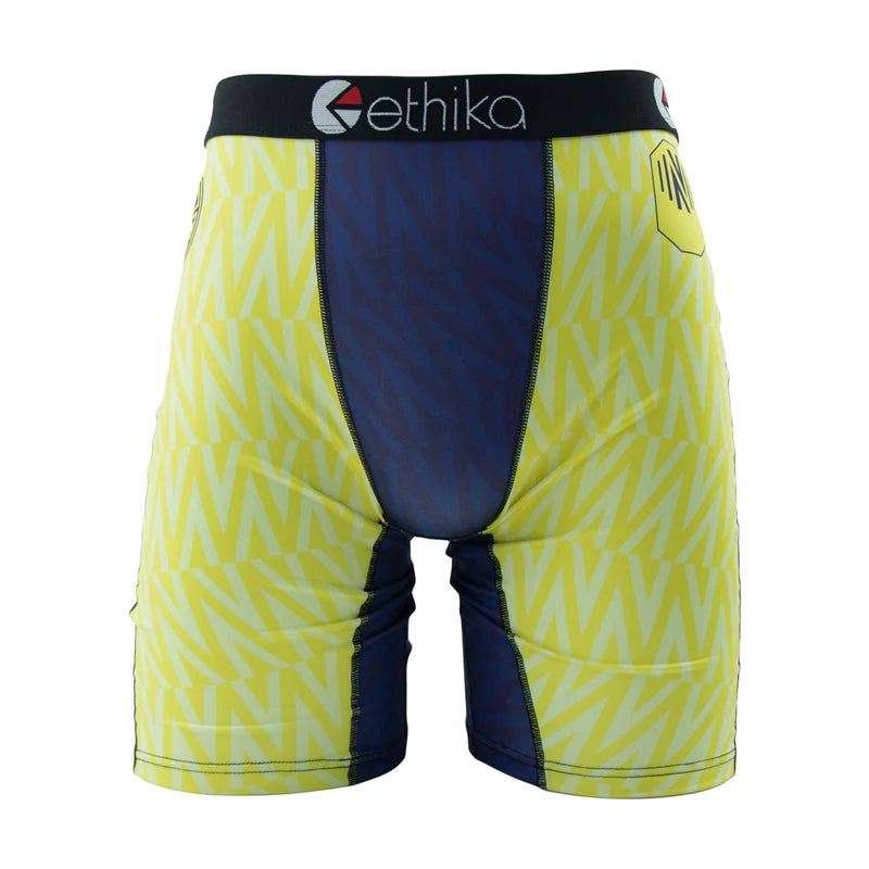 ETHIKA Men Underwear Boxers 1Pcs Breathable Mesh Crotch Man Swimming Underpants Plus Size L-3XL Mens Panties Men's Boxers Briefs