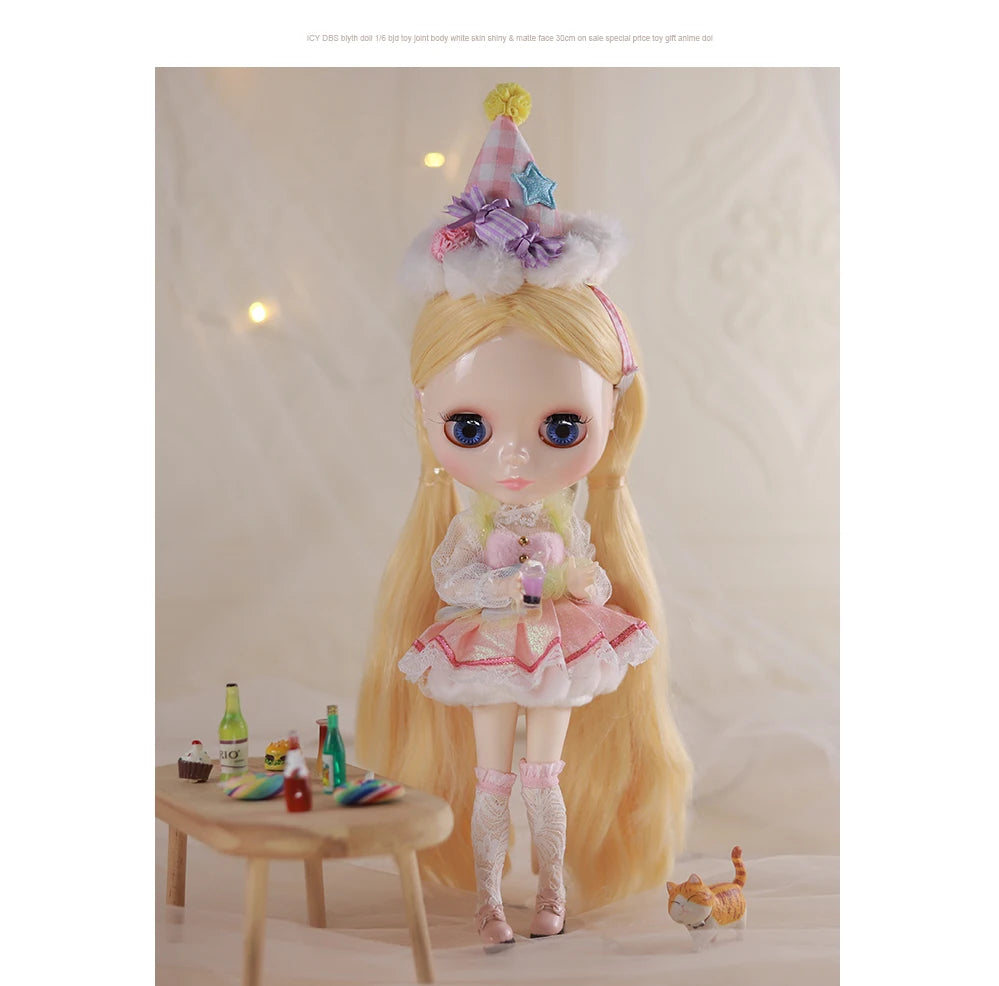 ICY DBS Blyth doll bjd joint body white skin cute birthday costume 1/6 toy 30cm girl gift anime SD