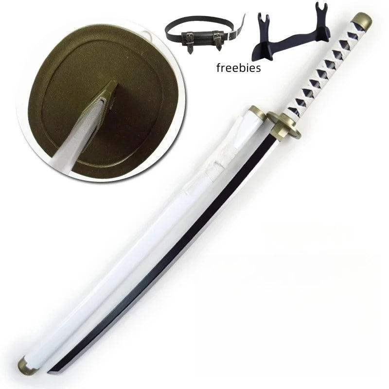 40in Anime One Piece Zoro Katana Wood Sword Luffy schwert Real Size Japanese Samurai Sabre Original Blade Cosplay Prop Toy Gift