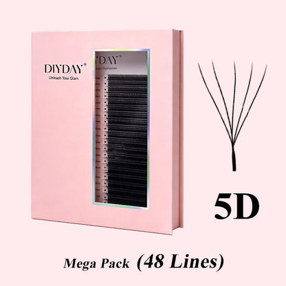 48-Row W-Shape Premade Lash Extensions
