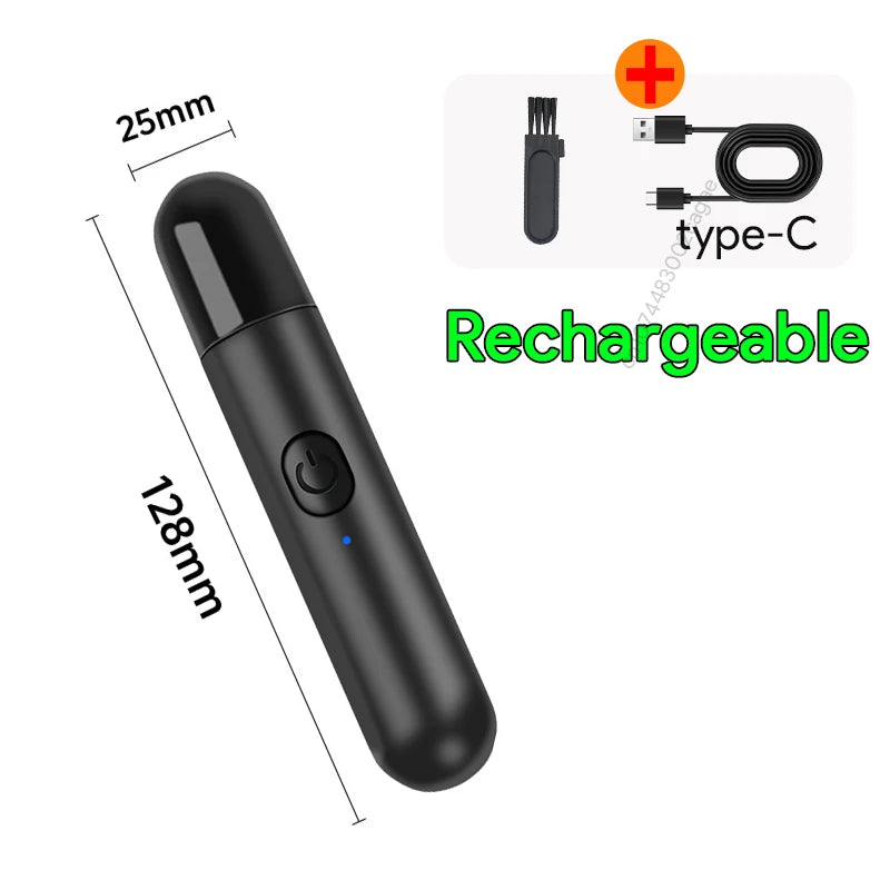 HOT Electric Nose Hair Trimmer Ear Hair Trimmer Eye-brow shaping Professional Safe Painless Portable For Business Trip And Home