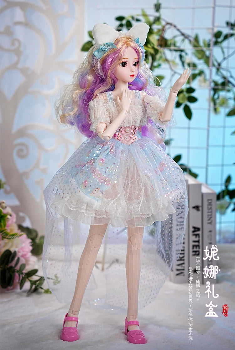 Special Price DBS 1/3 BJD Doll 62cm Height Mechanical Joint Body With Full Makeup Hair Eyes Clothes Toy Gift