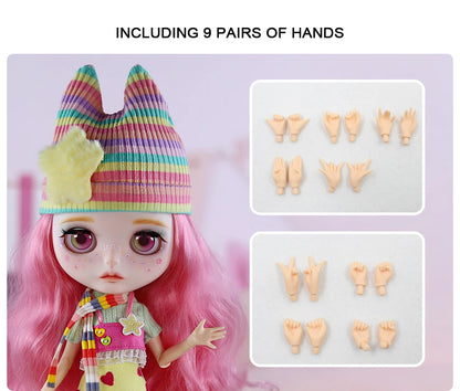 ICY DBS Blyth 1/6 doll hand-painted set dopamine girl double eyelid long eyelashes sleeping eyes doll set SD