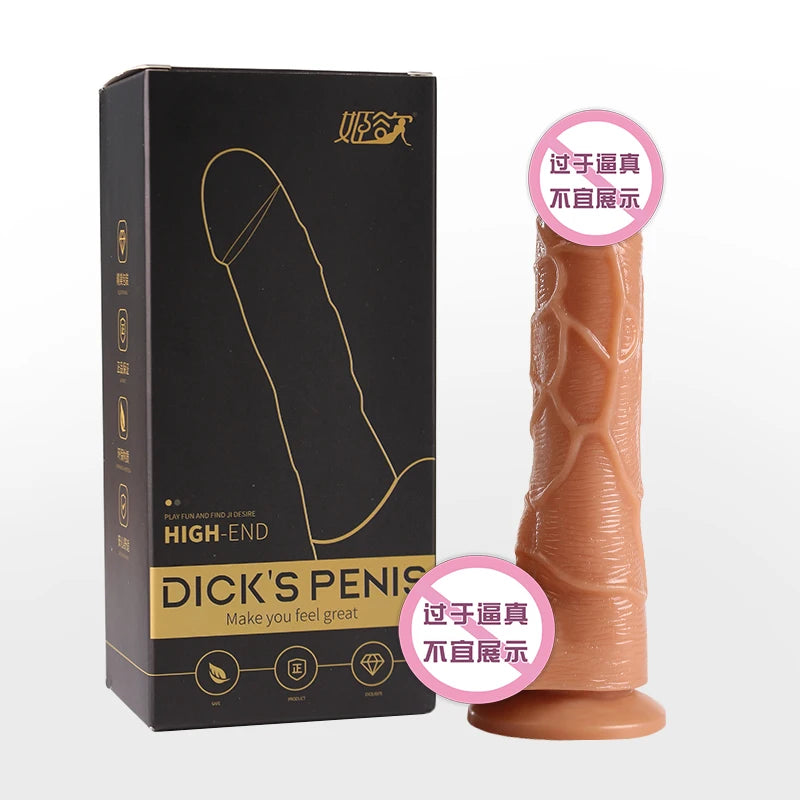 JIUUY Realistic Dildo With Suction Cup Huge Jelly Fake Dick Big Penis Dildos Sex Toys for Woman Men Anal Butt Plug Adult Erotic