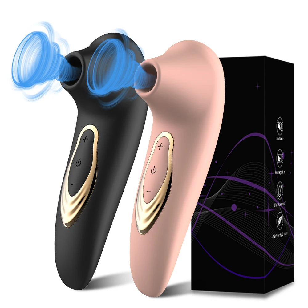 Powerful Clit Sucker Vacuum Vibrator Clitoris Sucking Nipple Sucking Tongue Vibrating Oral Licking Sex Toys for Adult Women