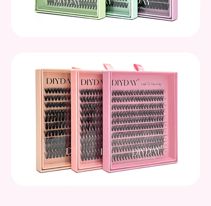 DIYDAY 20P/30P/40P/50P/60P/80P Lash Extension Cluster DIY Glue-free False Lash Clusters home DIY beauty tool eyelash