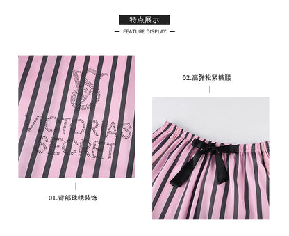 Women's Lace-Trim Sleepwear Set