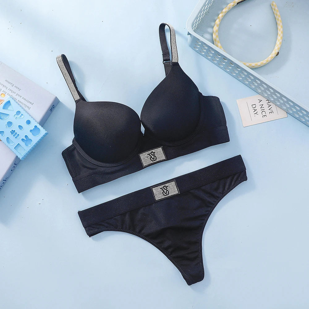 Women's Seamless Lace Bra & Panty Set