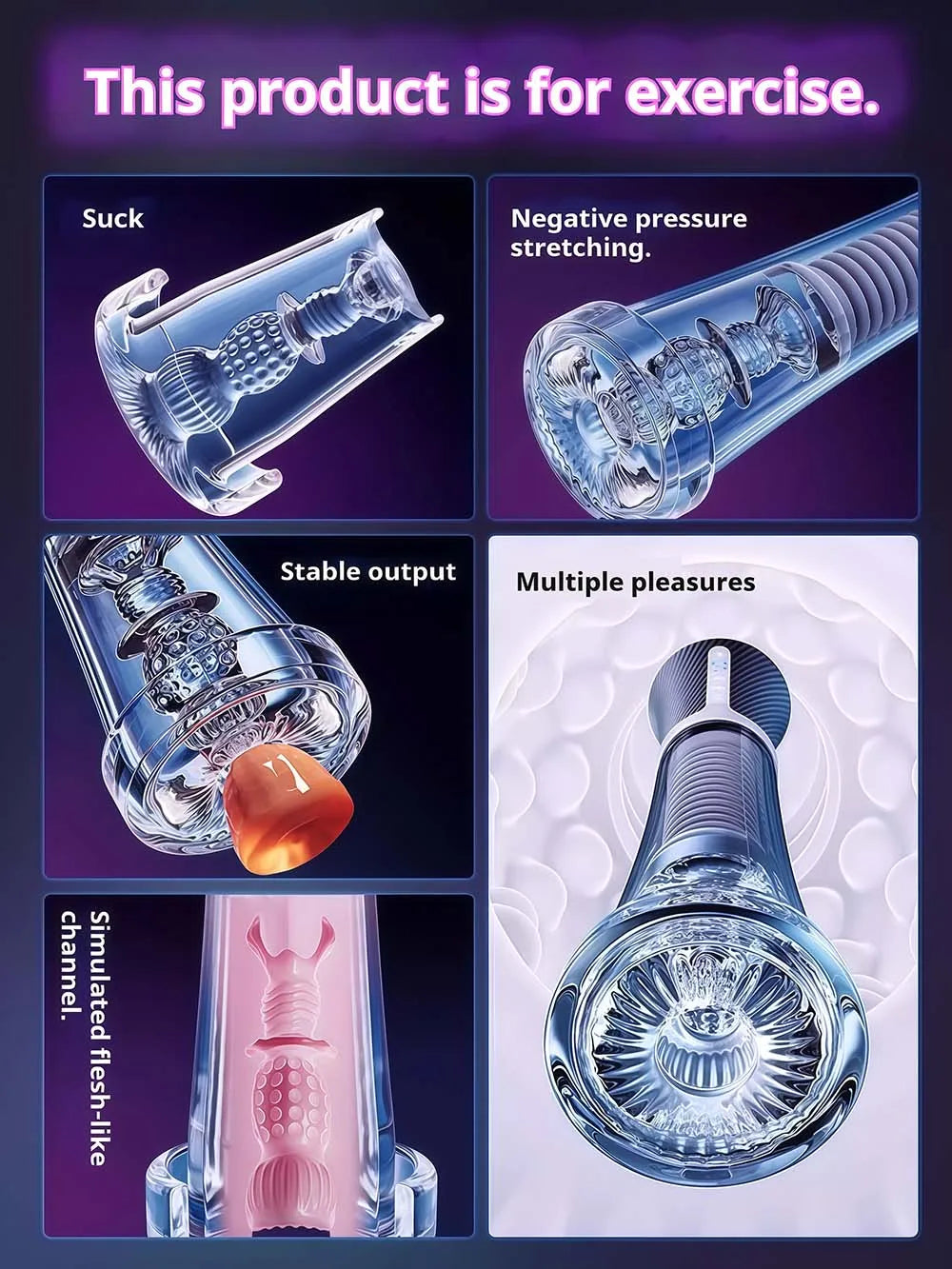 APP Control Electric Penis Pump for Men IPX7 Waterproof Male Masturbator Automatic Control Vacuum Suction Massager Adult Sex Toy