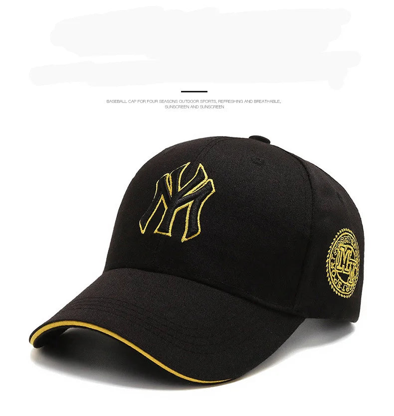 Hat Men's Casual Korean Version Outdoor Versatile Sunscreen Embroidery Letter Cap Couple Baseball Cap Women's Fashion Sunshade