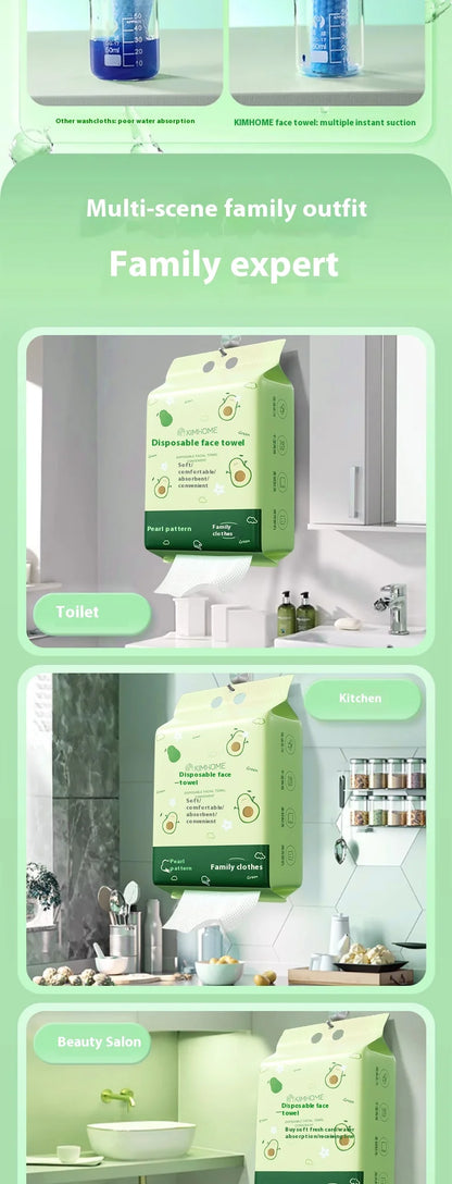 Disposable Bamboo Fiber Facial Cleansing Towels