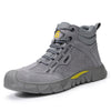 GUYISA Men's Anti-Shock and Anti-Penetration Work Shoes with Rubber Soles
