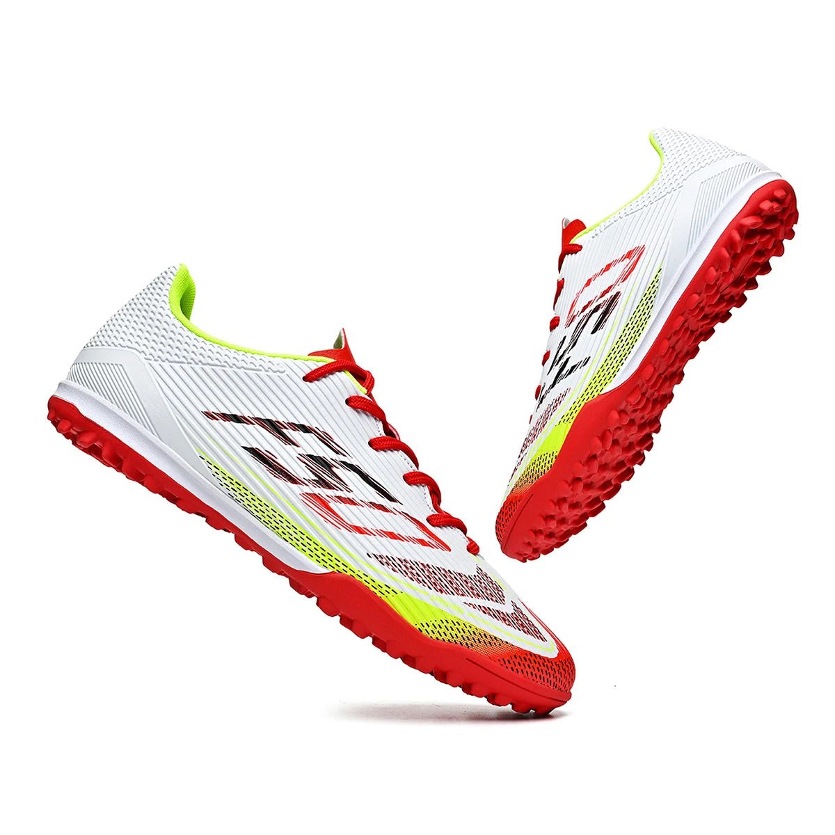 Basic Daily TF Soccer Boots Breath PU Fabric Bendable Rubber Sole Anti-slip Wear-resistant Amateur Turf Practice Boots
