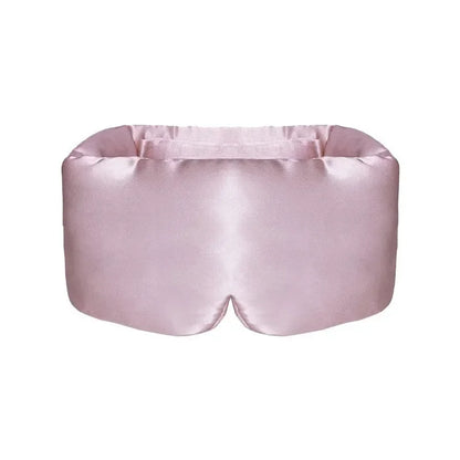 Silk Sleep Mask Soft Pressureless Sleeping Mask Silk Adjustable Wide Velcro Ear Cover & Nap Soft Padded Sleep Mask