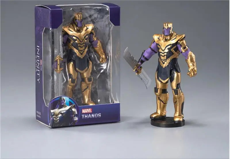 ZD Toys Avengers Legends Iron Man Spider Man Thor Captain America Thanos Hulk War Machine Action Figures Gif
