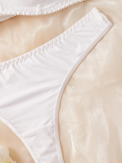 Women's Lightweight Solid Bra Set