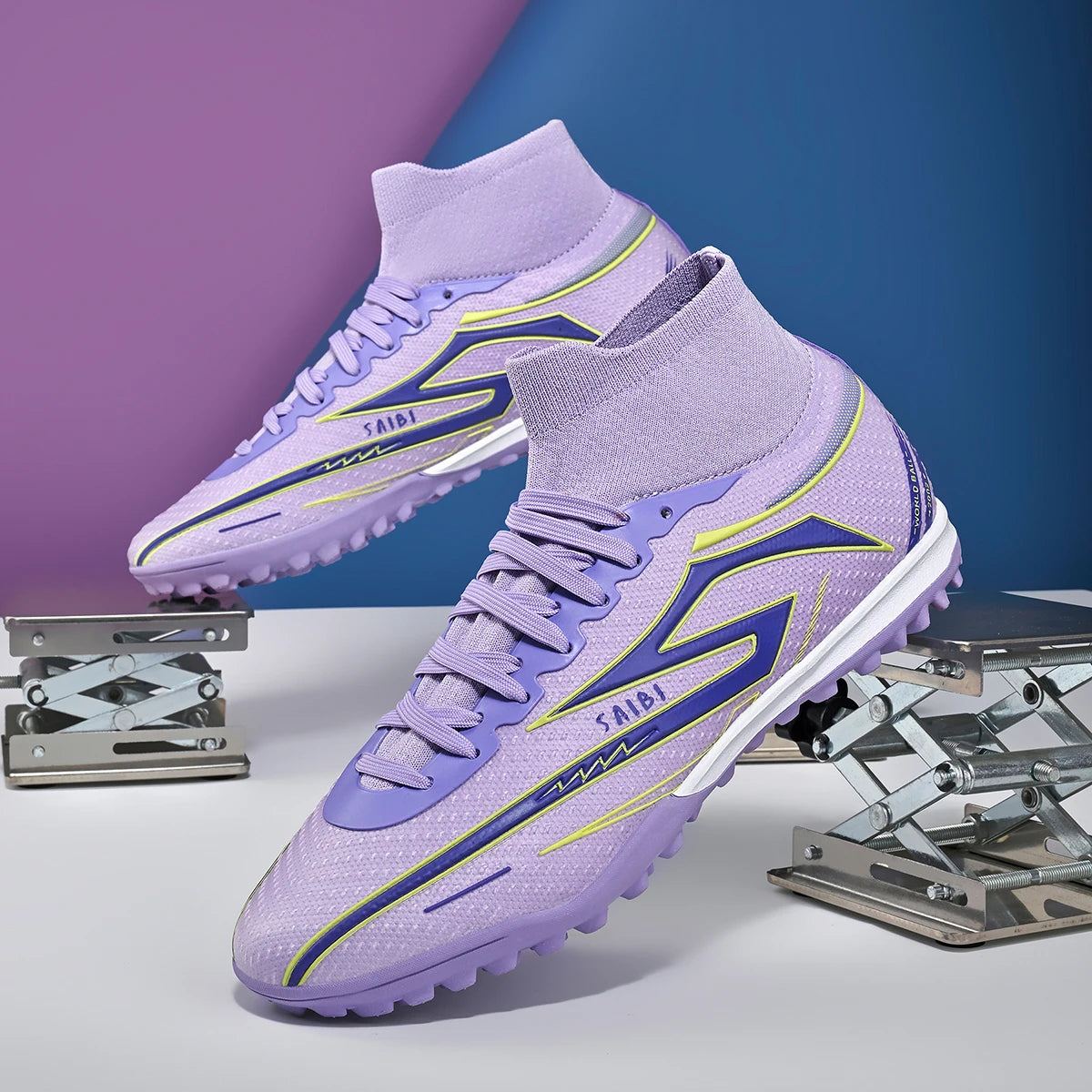 TF Turf Soccer Boots Unisex Non-Slip Wear-Resistant Breathable Lightweight Stable Grip Perfect for All Age Football Enthusiasts