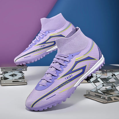 TF Turf Soccer Boots Unisex Non-Slip Wear-Resistant Breathable Lightweight Stable Grip Perfect for All Age Football Enthusiasts