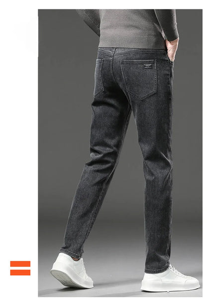 Men's Fleece-Lined Stretch Jeans