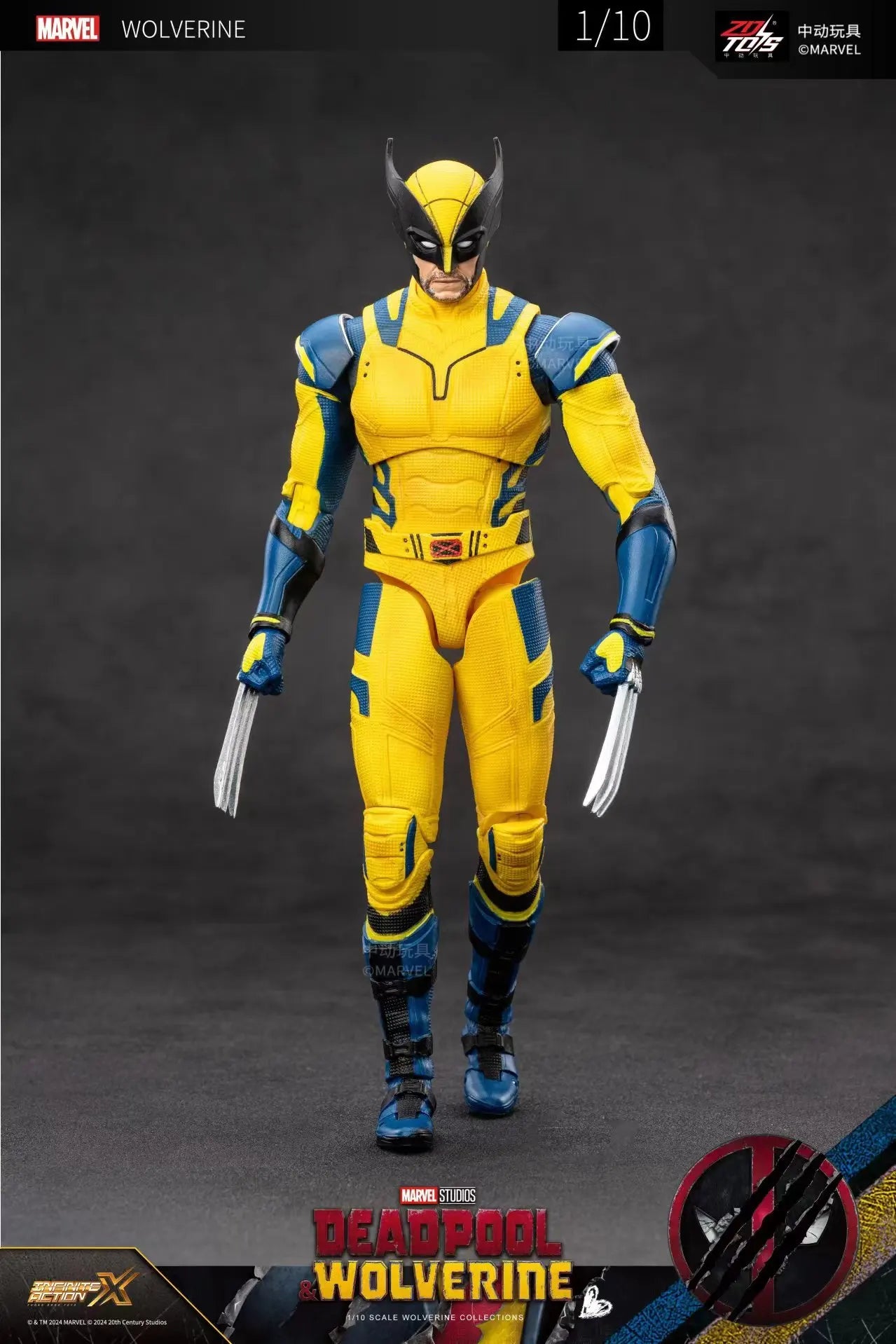 ZD Toys Deadpool & Wolverine Action figures Deadpool Boxed Wolverine  Collection Adult Action Figures Kids Toy
