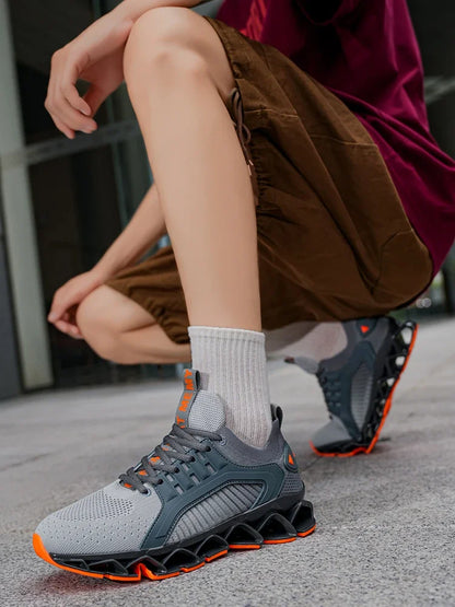 Men's Running Shoes Trainer Race Breathable Sneakers Non-Slip Jogging Cushioning Mesh Outdoor Couple Luxury shoes Off-road Shoes