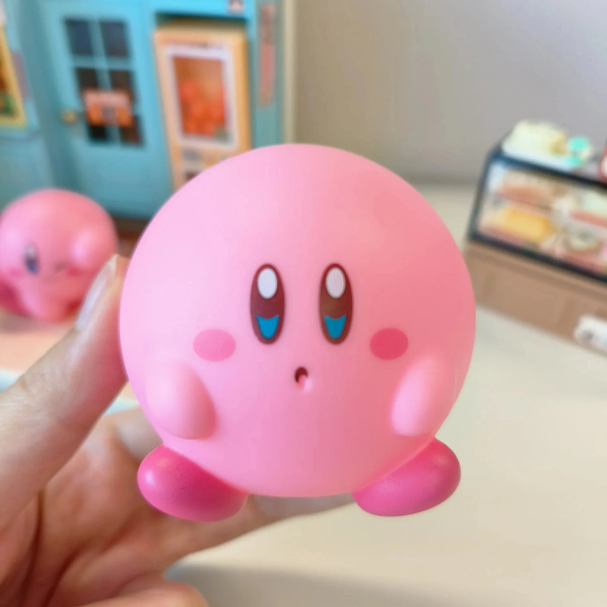 8Pcs/Set Games Star Kirby Anime Figure  Cute Cartoon Pink Kirby Mini Figure Decorative Collection Toy For Children's Gifts