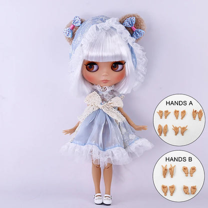 ICY DBS Blyth Doll BJD Joint Body tan Skin Matte Face New face Set Doll 1/6 30cm Gift Anime SD