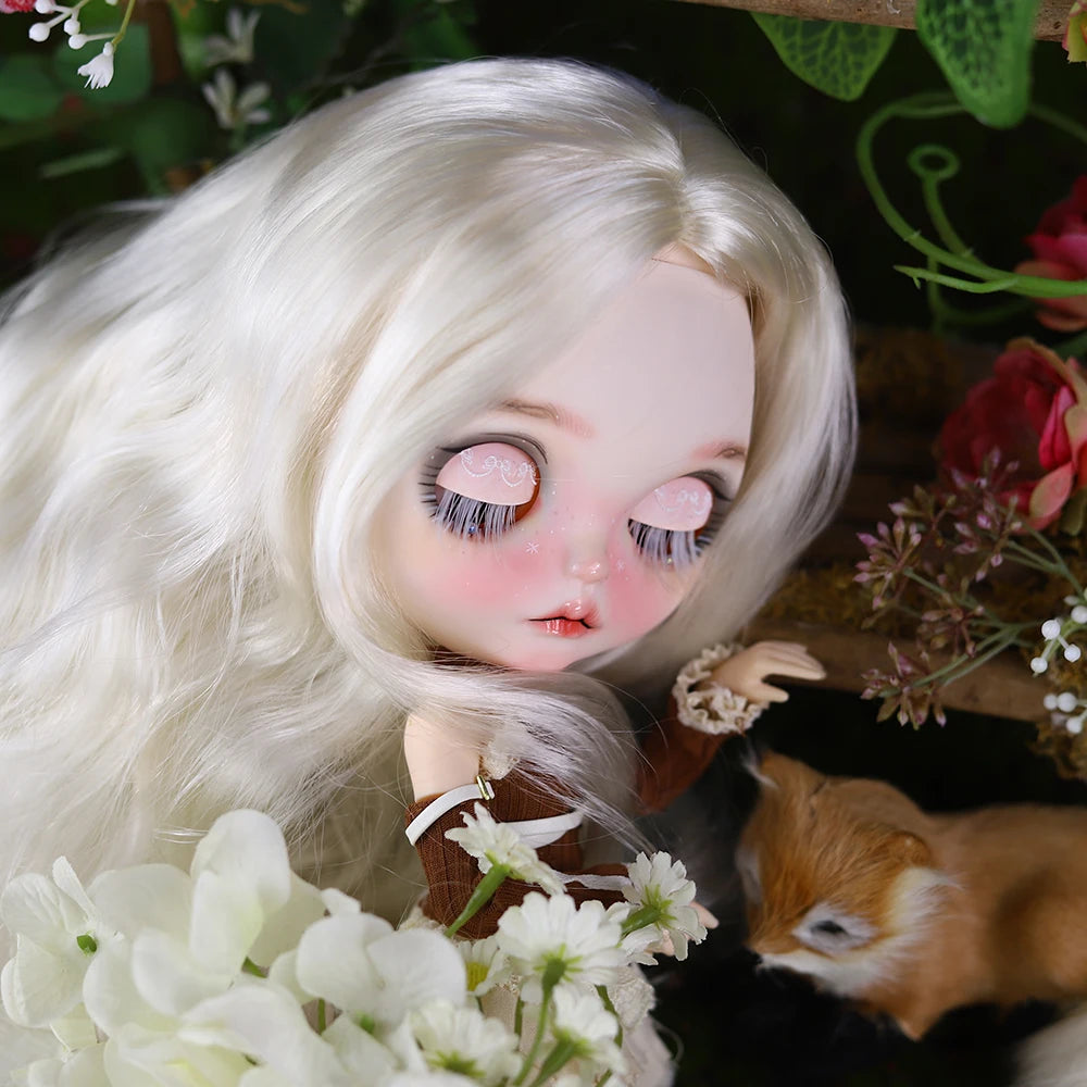 ICY DBS Blyth 1/6 Doll Hand Painted Set Forest Fairytale Frosted Face Doll SD BJD