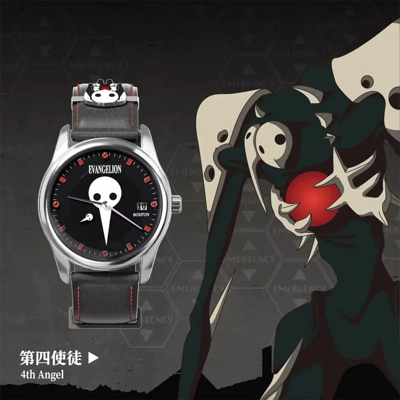 Original BANDAI NEON GENESIS EVANGELION Time Completion Plan Series Watch Blind Box Anime Character Model Toys Gifts