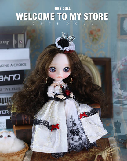 ICY DBS Blyth 1/6 Doll Hand Painted Set Morning Dew Tears Frosted Face Doll Set SD